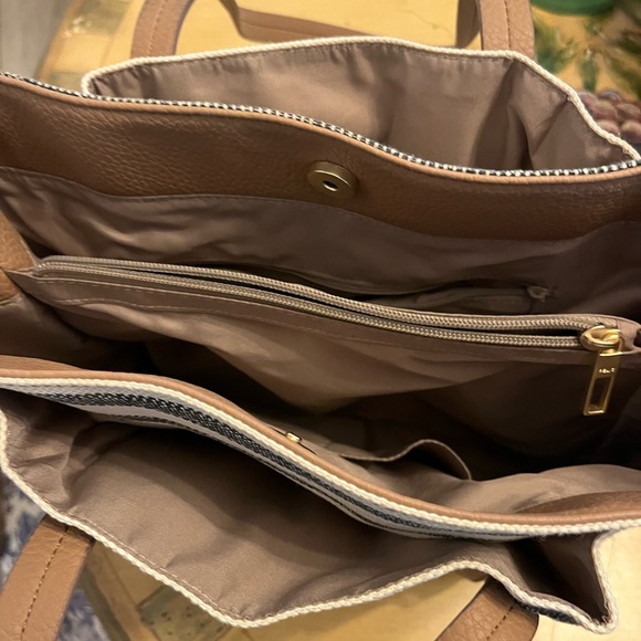 Relic Brown and Blue Nautical Tote Bag - Picture 5 of 5